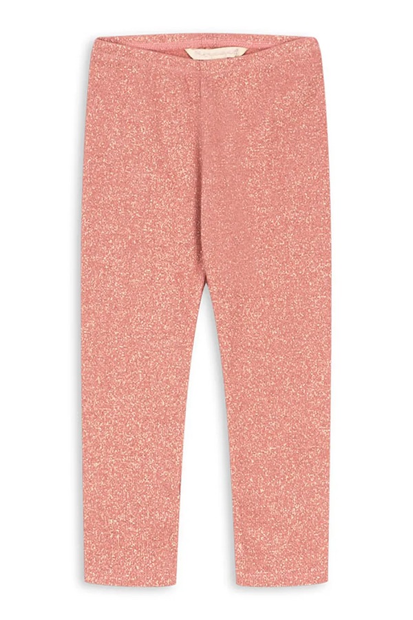 Легінси дитячі з бавовною Konges Sløjd ROLI PANTS OCS колір рожевий