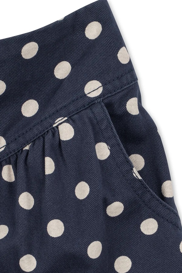 Штани baggy дитячі бавовняні Konges Sløjd NOLA PANTS GOTS колір темно-синій фото 2