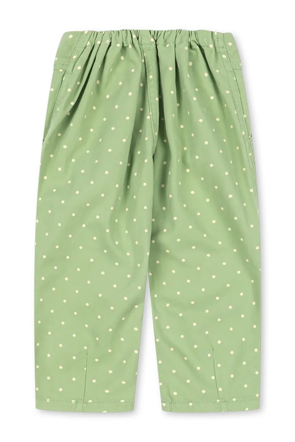 Штани baggy дитячі бавовняні Konges Sløjd NOLA PANTS GOTS колір зелений фото 2