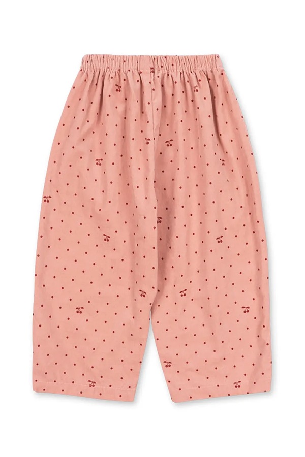 Штани straight дитячі бавовняні Konges Sløjd MARLO PANTS GOTS колір помаранчевий фото 3