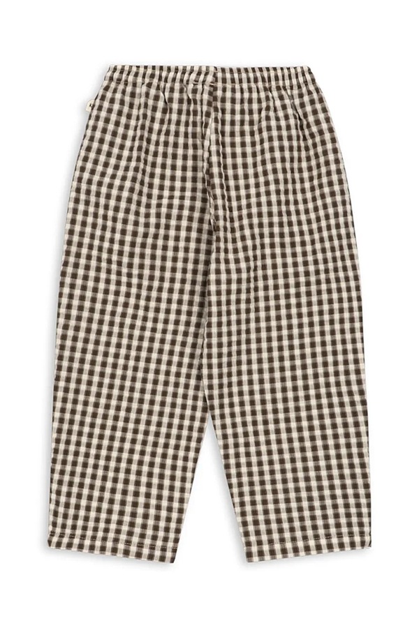 Брюки детские хлопковые Konges Sløjd KIM PANTS GOTS цвет коричневый
