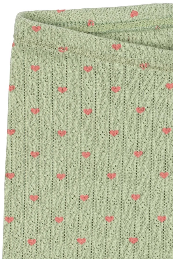 Леггинсы детские хлопковые Konges Sløjd MINNIE PANTS GOTS цвет зеленый фото 2