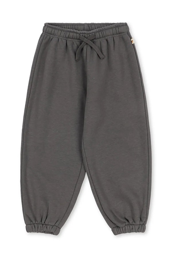 Спортивні штани дитячі з бавовною Konges Sløjd LOU SWEAT PANTS GOTS колір сірий