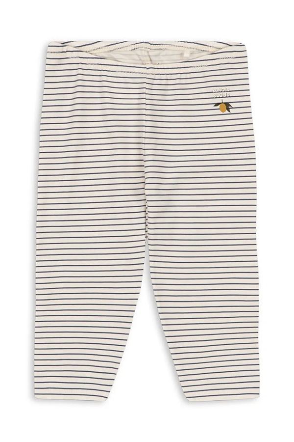 Легінси дитячі бавовняні з еластаном Konges Sløjd BASIC PANTS GOTS колір білий