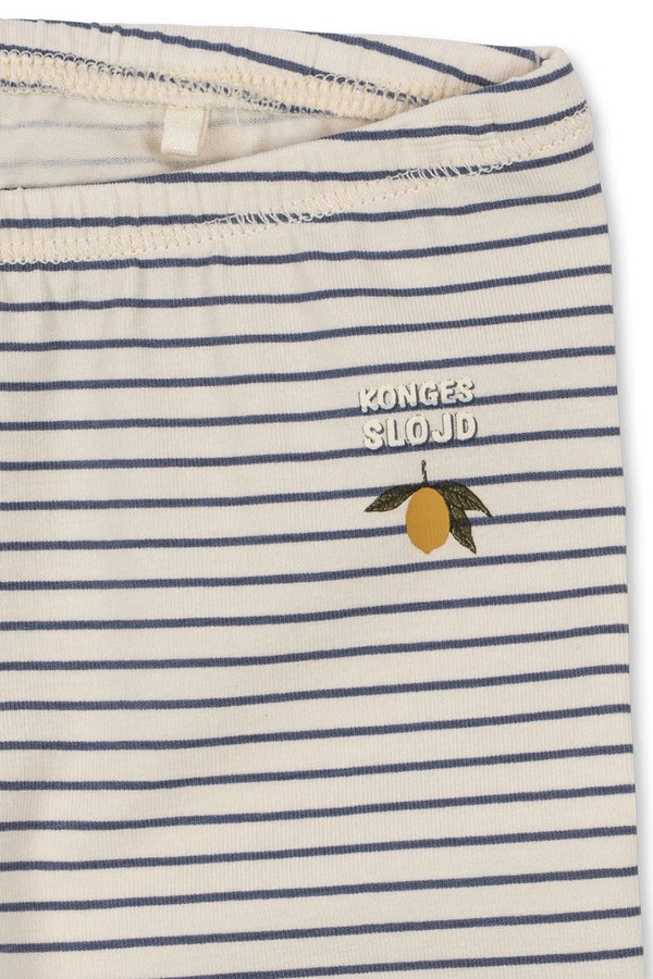 Легінси дитячі бавовняні з еластаном Konges Sløjd BASIC PANTS GOTS колір білий фото 2