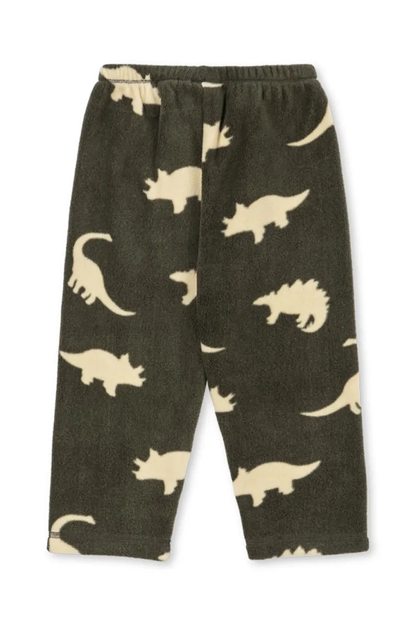 Спортивні штани дитячі флісові Konges Sløjd TAVI FLEECE PANTS GRS колір зелений фото 2