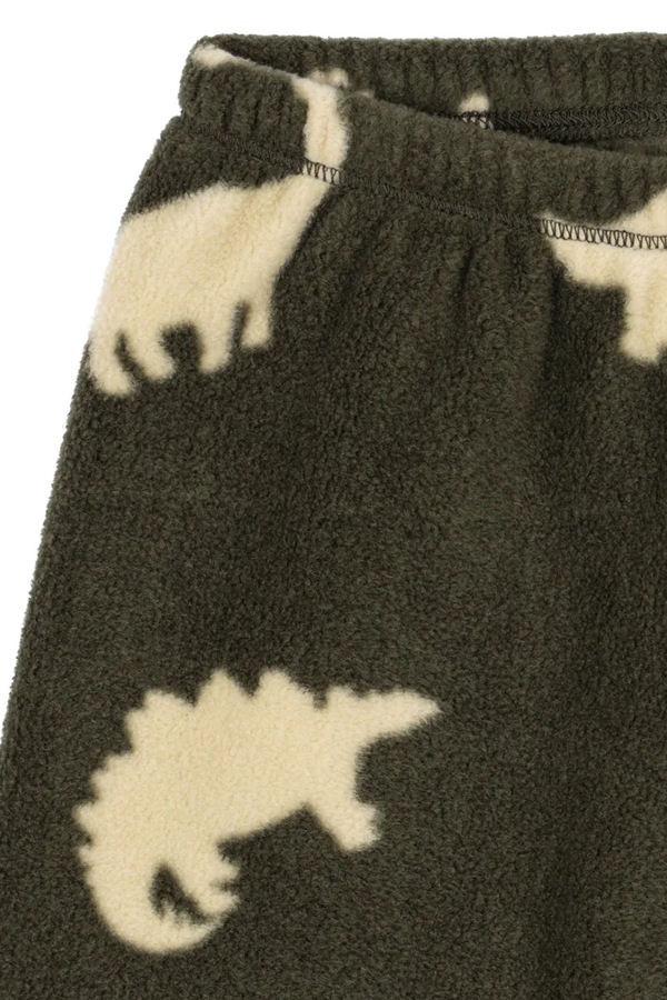 Спортивні штани дитячі флісові Konges Sløjd TAVI FLEECE PANTS GRS колір зелений фото 3