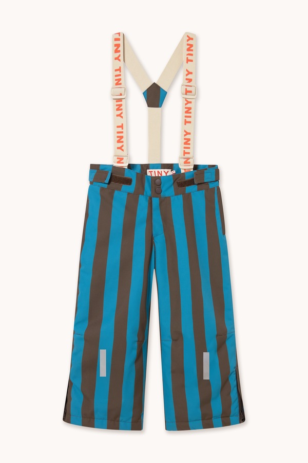 Гірськолижні штани дитячі Tinycottons BLUE STRIPES SNOW PANT колір блакитний фото 2