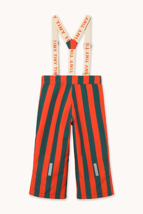 Гірськолижні штани дитячі Tinycottons RED STRIPES SNOW PANT колір червоний фото 3