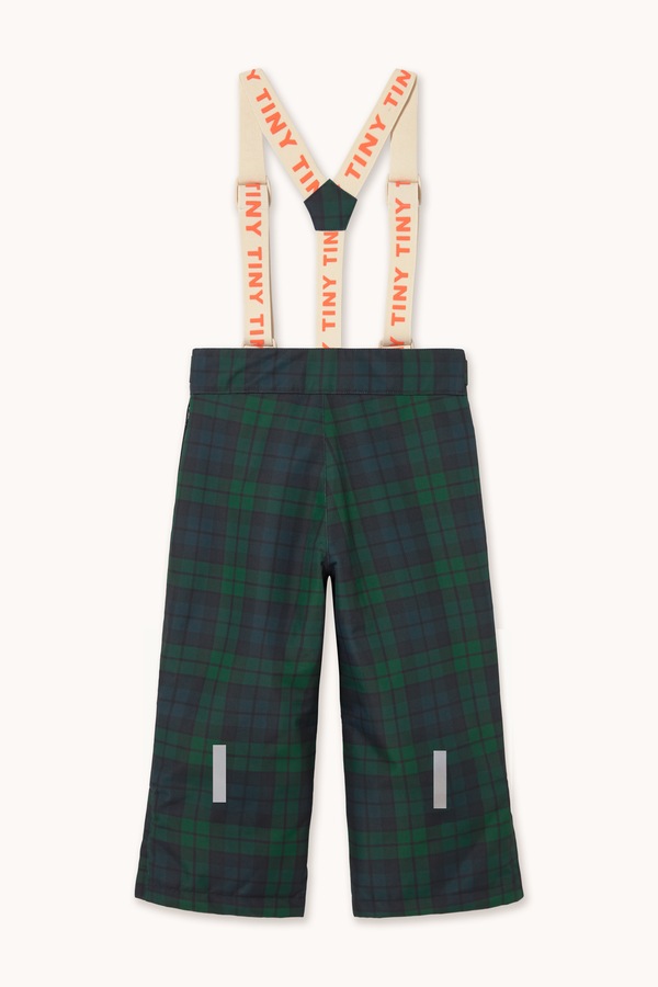 Гірськолижні штани дитячі Tinycottons CHECK SNOW PANT колір зелений фото 3