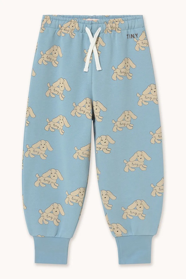 Спортивные брюки детские хлопковые Tinycottons DOGS SWEATPANT цвет голубой фото 2