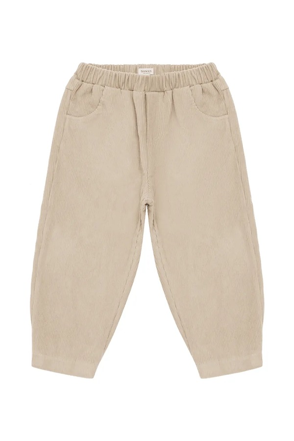 Спортивні штани дитячі бавовняні Donsje Patrik Trousers колір бежевий