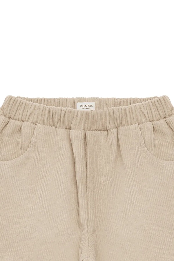 Спортивні штани дитячі бавовняні Donsje Patrik Trousers колір бежевий фото 2