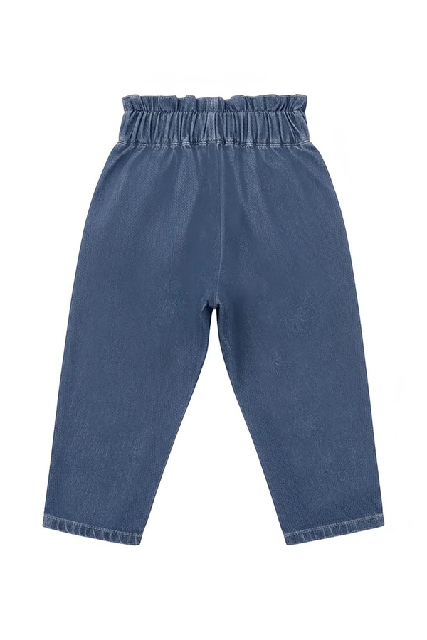 Брюки baggy детские хлопковые Donsje Juma Trousers цвет голубой фото 2