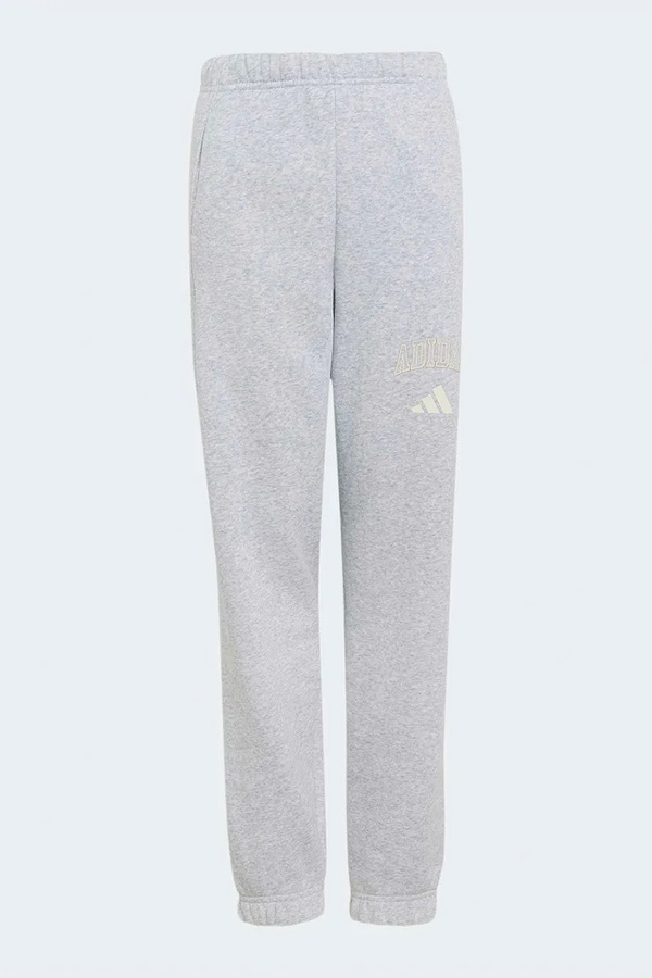 Спортивні штани дитячі з бавовною adidas SEASONALS колір сірий