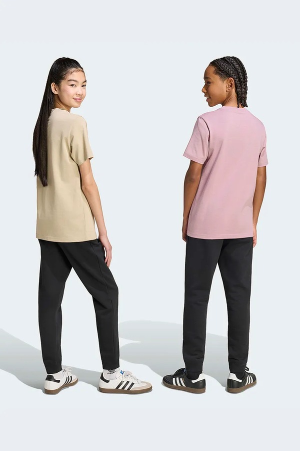 Спортивні штани дитячі з бавовною adidas Originals колір чорний фото 2