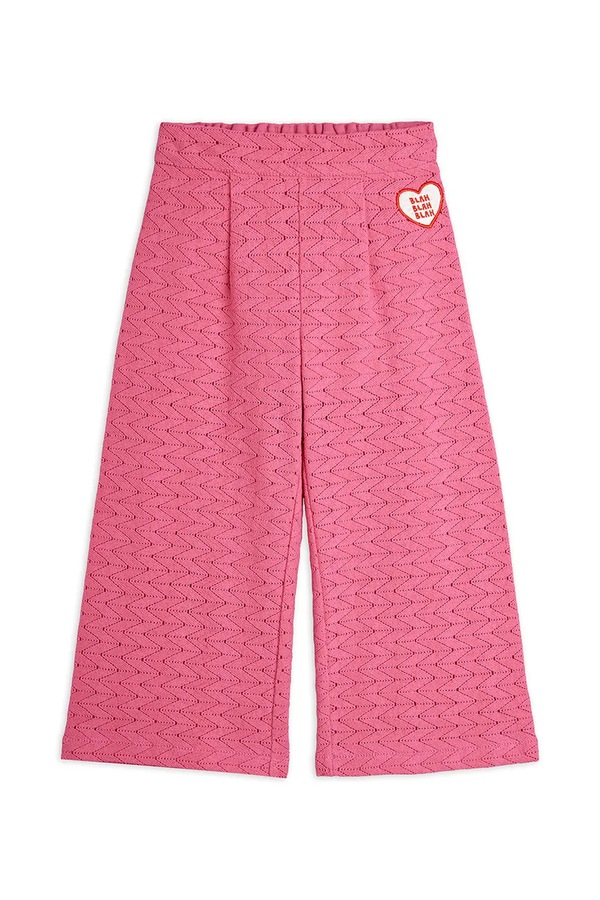 Спортивные брюки детские хлопковые Mini Rodini Lace цвет розовый