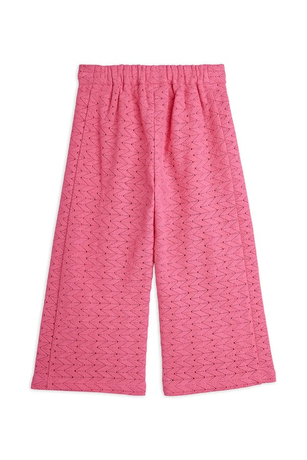 Спортивные брюки детские хлопковые Mini Rodini Lace цвет розовый фото 2