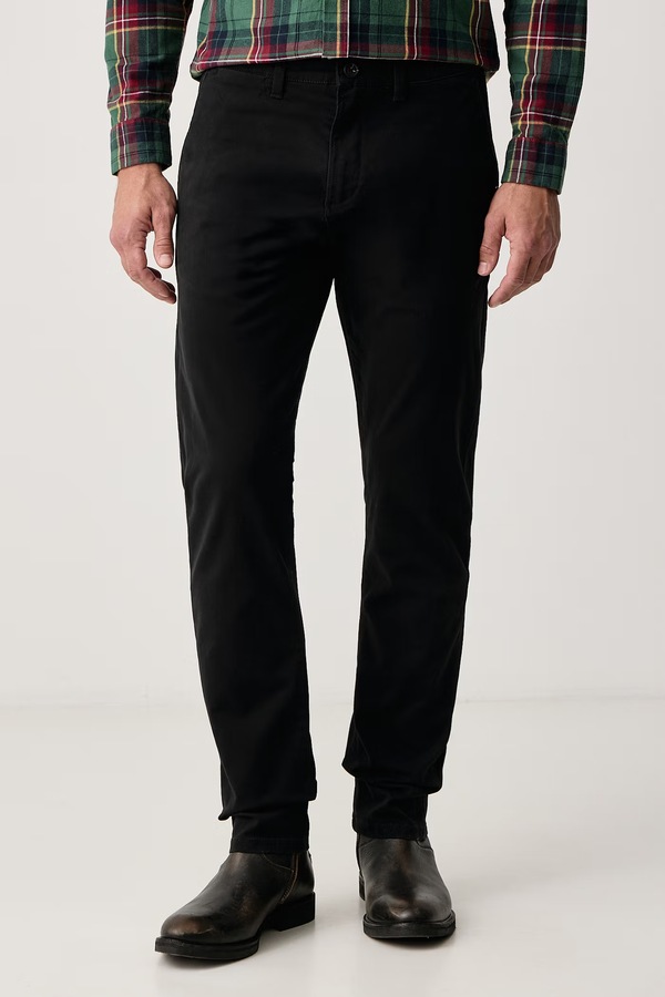 Штани чоловічі бавовняні з еластаном U.S. Polo Assn. Classic USPA Chino колір чорний