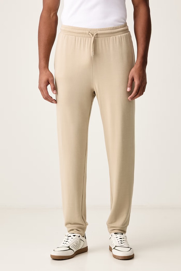 Штани loungwear чоловічі з модалем Emporio Armani Underwear колір бежевий