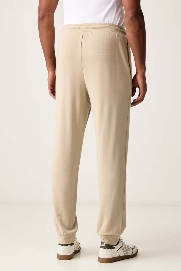 Штани loungwear чоловічі з модалем Emporio Armani Underwear колір бежевий фото 3