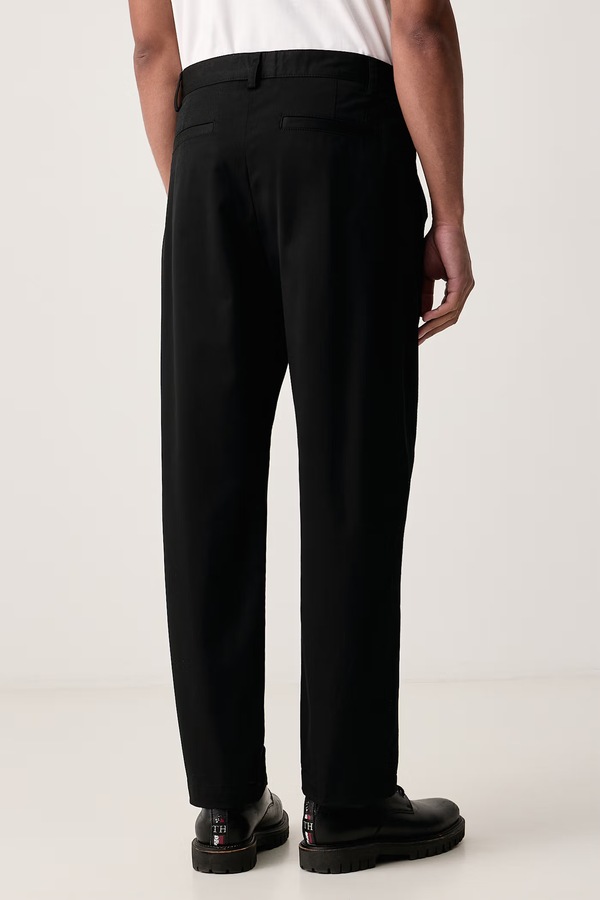 Штани чоловічі з бавовною BOSS Orange Chino_Straight_9 колір чорний фото 3