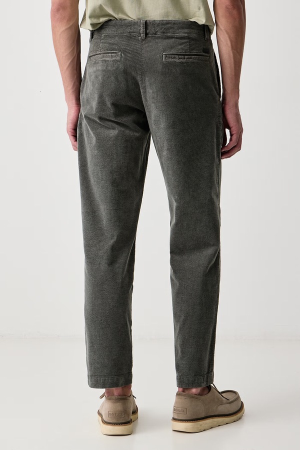 Брюки мужские вельветовые BOSS Orange Chino_Tapered_N1 цвет зеленый фото 2