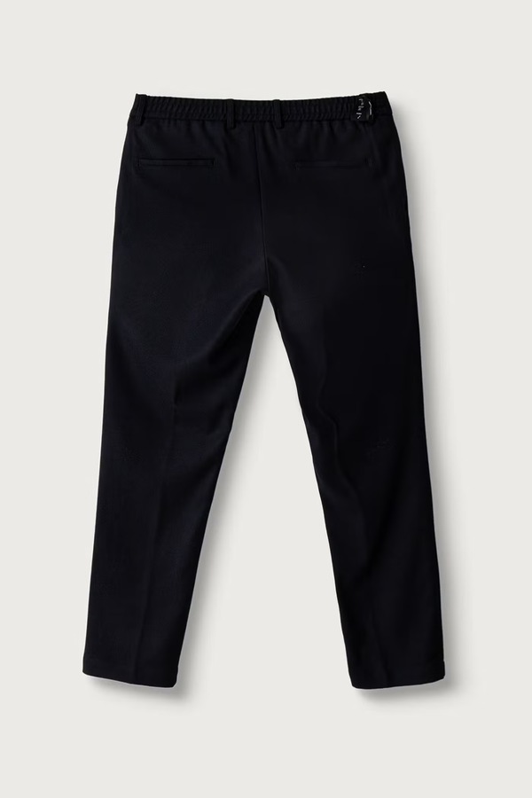 Штани slim fit чоловічі з додаванням вовни BOSS P-Genius-CW-WG-264 колір темно-синій