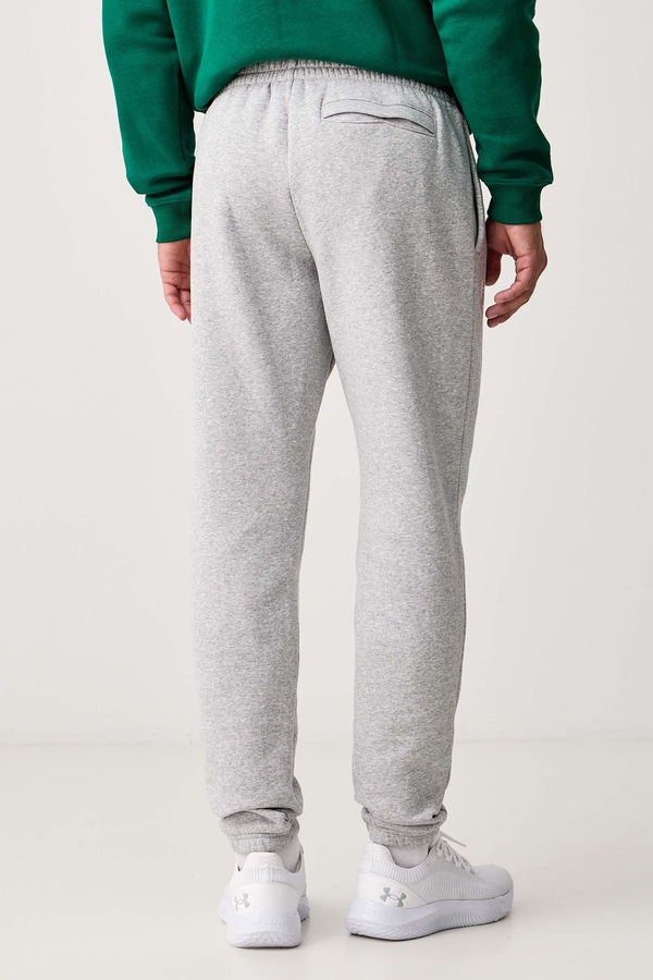 Спортивні штани чоловічі з бавовною Under Armour Essential Fleece колір сірий фото 3