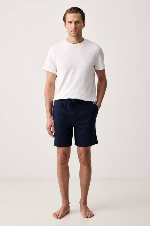 Шорти loungewear чоловічі бавовняні Polo Ralph Lauren колір темно-синій фото 2
