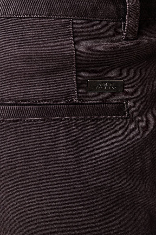 Штани chinos чоловічі бавовняні з еластаном Armani Exchange колір сірий фото 4