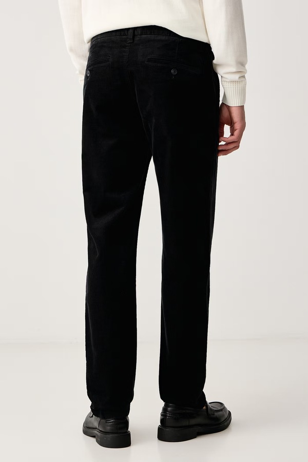 Штани slim fit чоловічі вельветові Marc O'Polo колір чорний фото 2