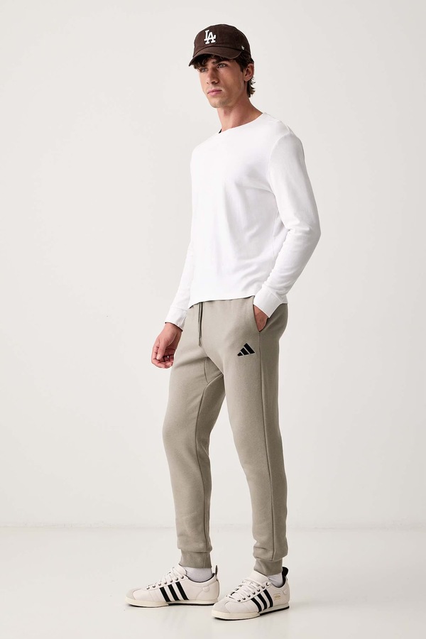 Спортивні штани чоловічі з бавовною adidas Essentials Feelcozy колір зелений фото 2