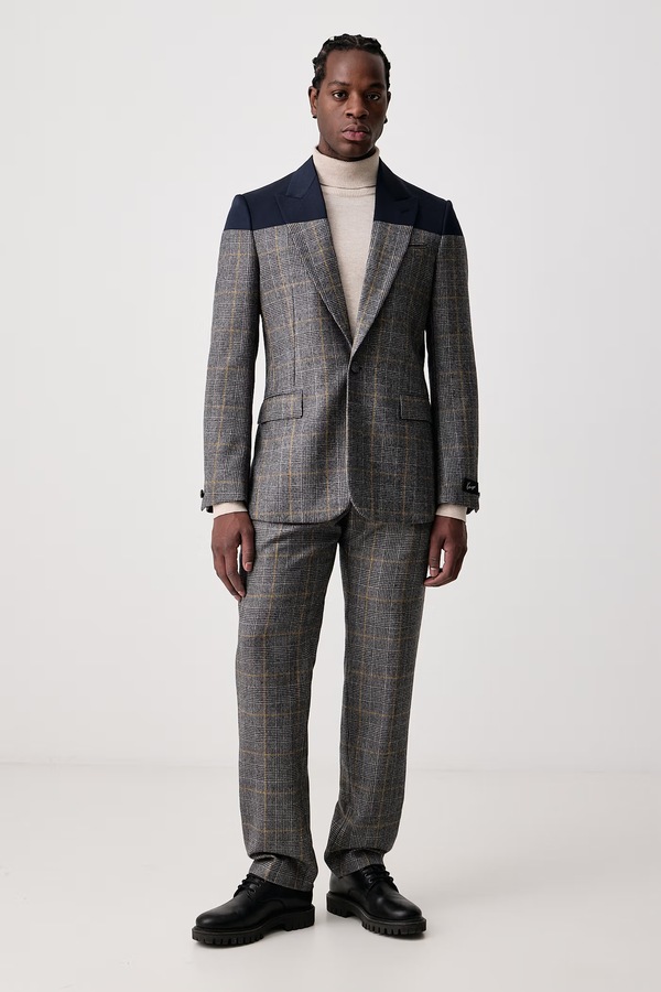 Штани чоловічі вовняні Kenzo колір сірий фото 2