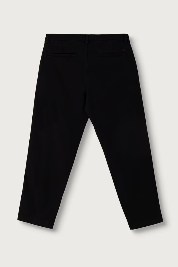 Штани chinos чоловічі бавовняні з еластаном BOSS Orange Chino_ST_2 колір чорний фото 2