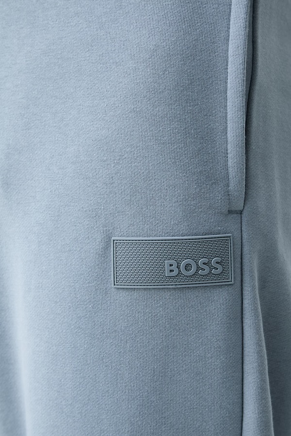 Спортивні штани чоловічі з бавовною BOSS Green JT_Long Pants колір блакитний фото 4