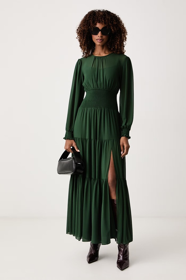Розкльошена сукня MICHAEL Michael Kors колір зелений фото 2