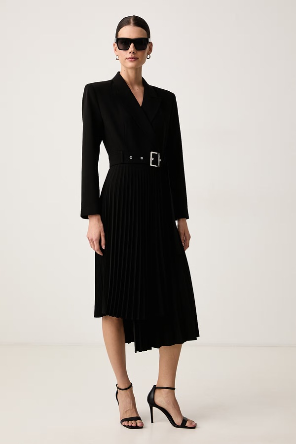 Розкльошена сукня Karl Lagerfeld колір чорний