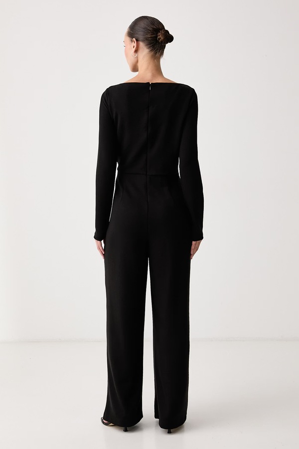 Комбінезон жіночий DKNY колір чорний фото 3