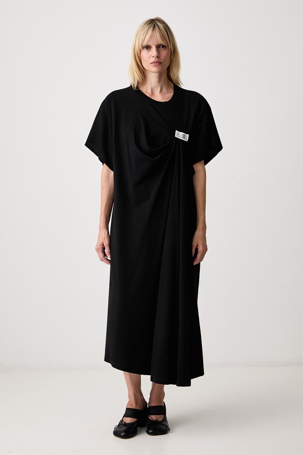 Сукня бавовняна MM6 Maison Margiela колір чорний