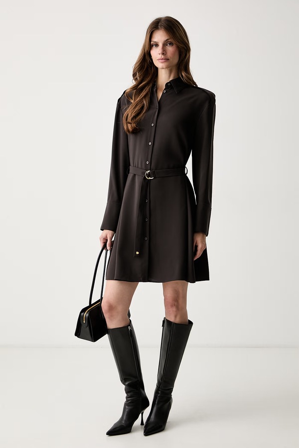Платье Armani Exchange цвет коричневый