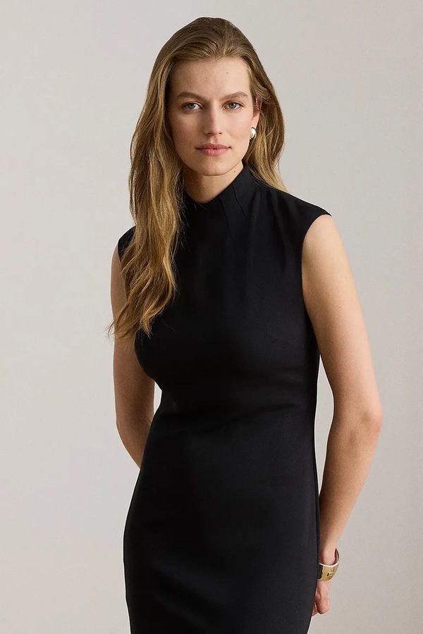 Сукня з віскозою Lauren Ralph Lauren колір чорний фото 2