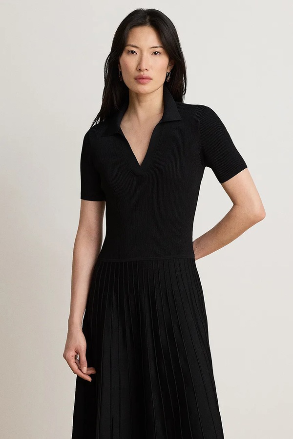 Сукня з віскозою Lauren Ralph Lauren колір чорний фото 2