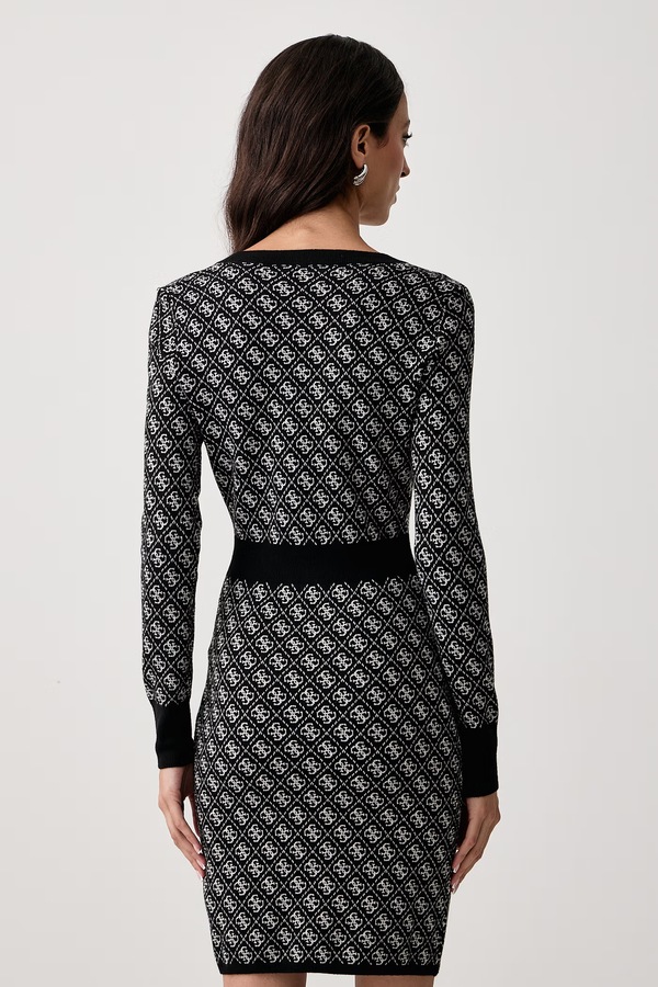 Платье из добавлением шерсти Guess AUBREY цвет черный фото 2