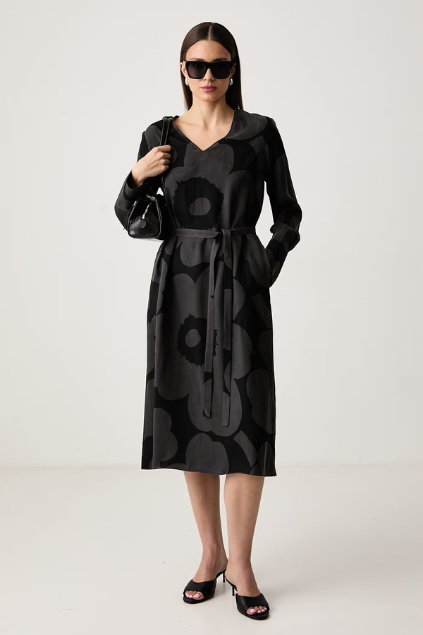 Сукня з ліоцелем Marimekko колір сірий фото 2