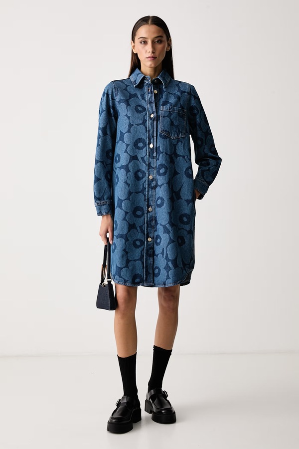 Сукня джинсова Marimekko колір блакитний