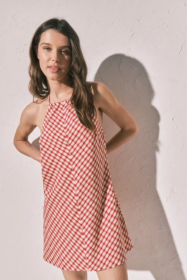 Платье halter с вискозой women'secret цвет красный фото 2