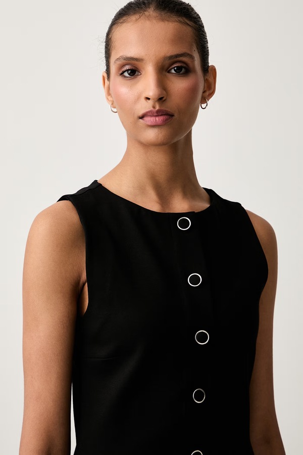 Сукня bodycon з віскозою HUGO Nereya колір чорний фото 4
