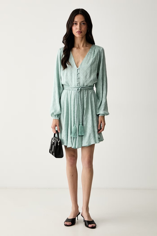 Платье с вискозой Marciano by Guess HADIL цвет бирюзовый