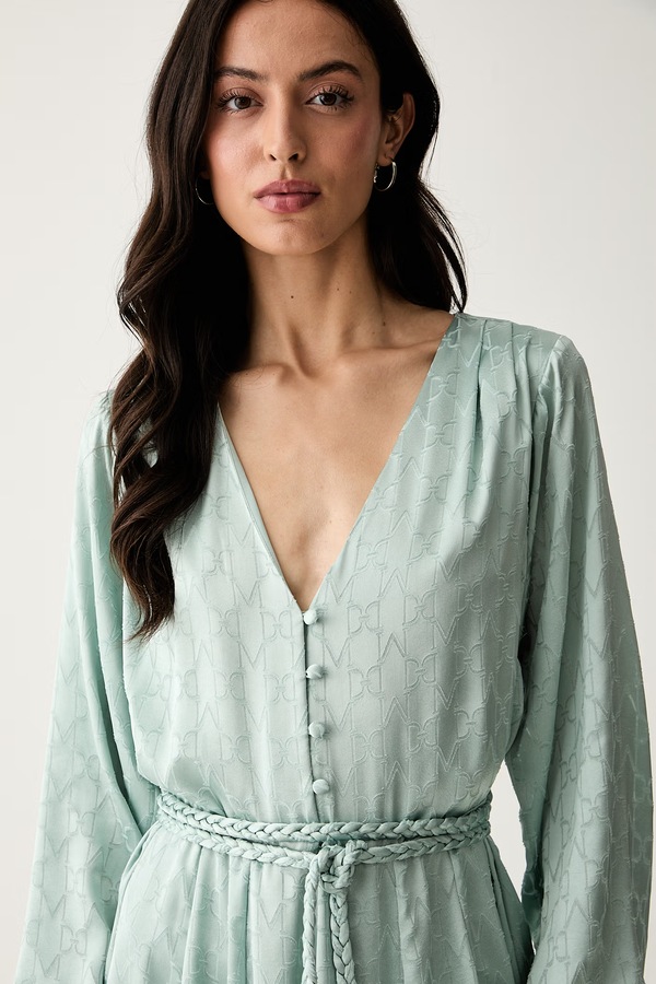 Сукня з віскозою Marciano by Guess HADIL колір бірюзовий фото 4